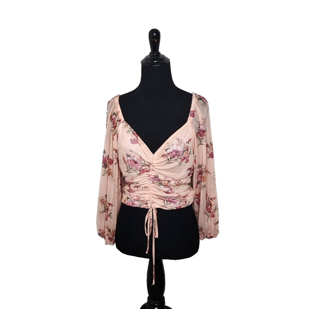 Floral Printed Long Sleeve Preppy Cottagecore Fairy Preppy Sexy